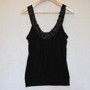 Silvergate Sexy Deep V Embellished Cami Tank